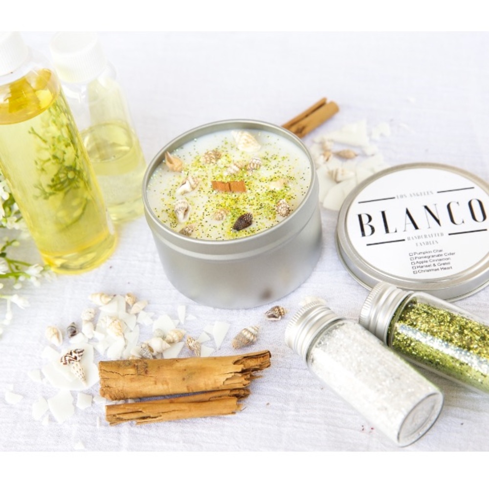 Handmade Soy Wax Candle “Lime Basil Mandarin”